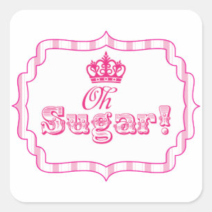 Carré Bonbons Buffet Princesse Party Favoriser Sticker d