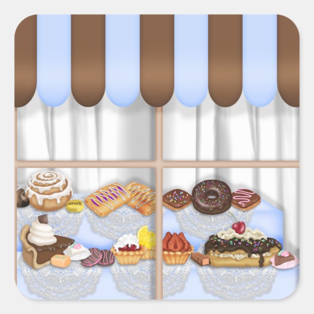 Carré Boulangerie Sweet Treat Food Sticker (Devant)