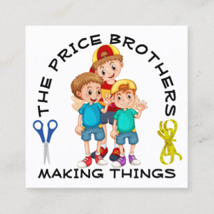 Carré Boys Designers Carte de visite