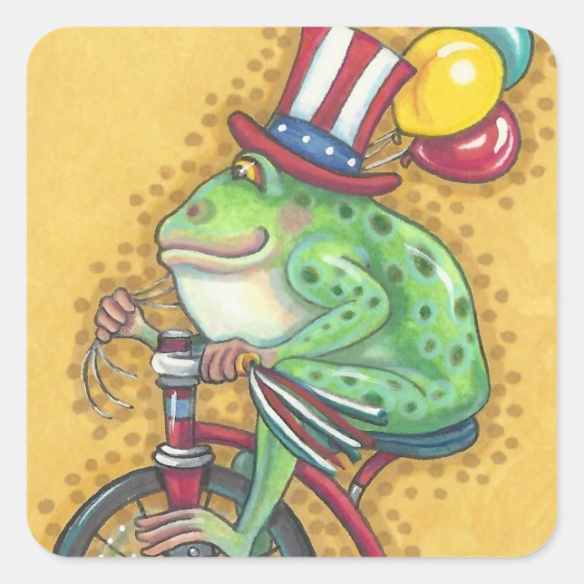 Carré BULLFROG 4 juillet AMERICANA FROG STICKER Sheet (Devant)