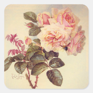 Carré Bumble Bee et Sticker Rose