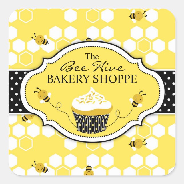 Carré Bumble Bee Sticker SQBIZ (Devant)