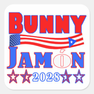 Carré bunny jamon sticker