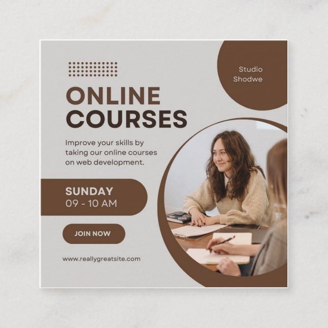 Carré Carte de visite (Devant)