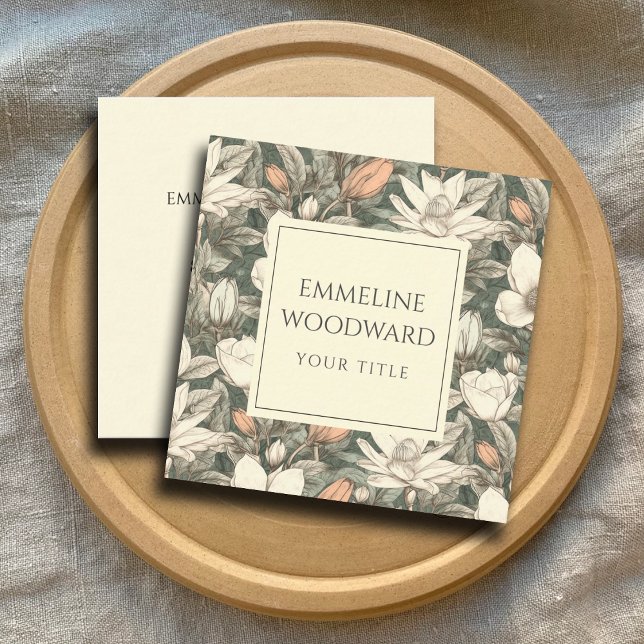 Carré Carte de visite botanique floral (Créateur téléchargé)