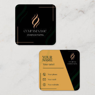 Carré, Carte de visite de 2,5 po x 2,5 po