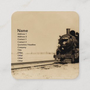 Carré Carte de visite de la locomotive Grand Trunk Weste