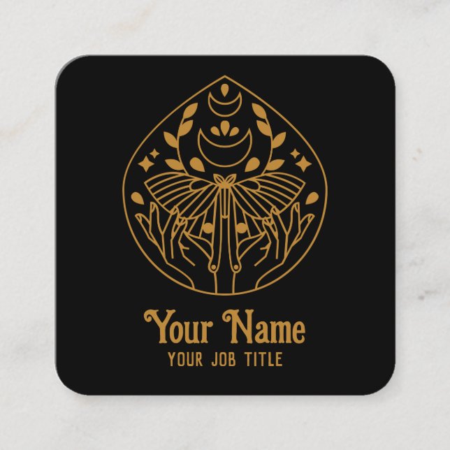 Carré Carte de visite de la lune magique (Devant)