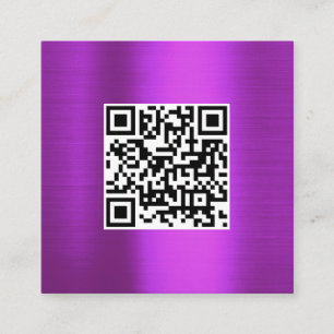 Carré Carte de visite de logo commercial de code QR en m