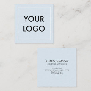 Carré Carte de visite de logo professionnel minimaliste