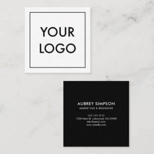 Carré Carte de visite de logo professionnel minimaliste