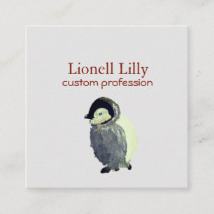 Carré Carte de visite de pingouin