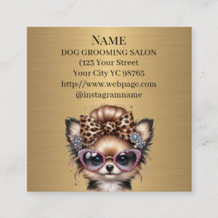 Carré Carte de visite de rendez-vous du salon de toilett