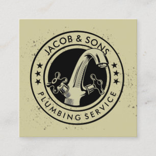 Carré Carte de visite de réparation de la plomberie