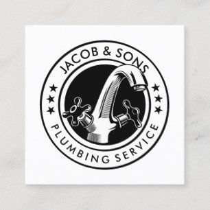 Carré Carte de visite de réparation de la plomberie