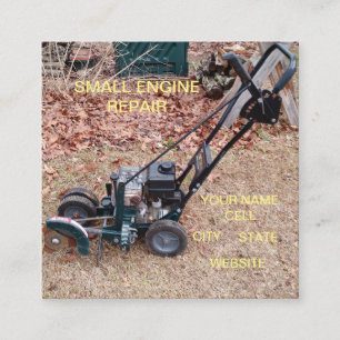 CARRÉ CARTE DE VISITE DE RÉPARATION DES PETITS MOTEURS