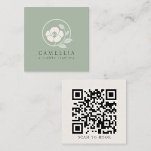 Carré Carte de visite de spa minimaliste avec logo tout 