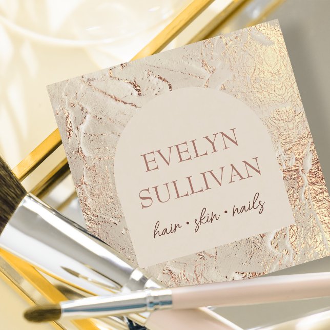 Carré Carte de visite de texture or (Créateur téléchargé)