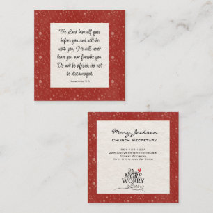 Carré Carte de visite d'église personnalisable