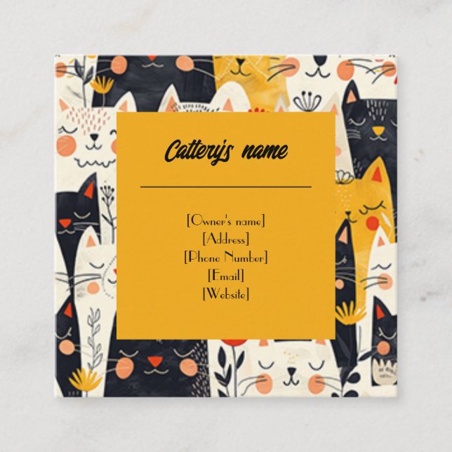 Carré Carte de visite des catalogues (Devant)