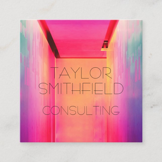 Carré carte de visite des néons (Devant)