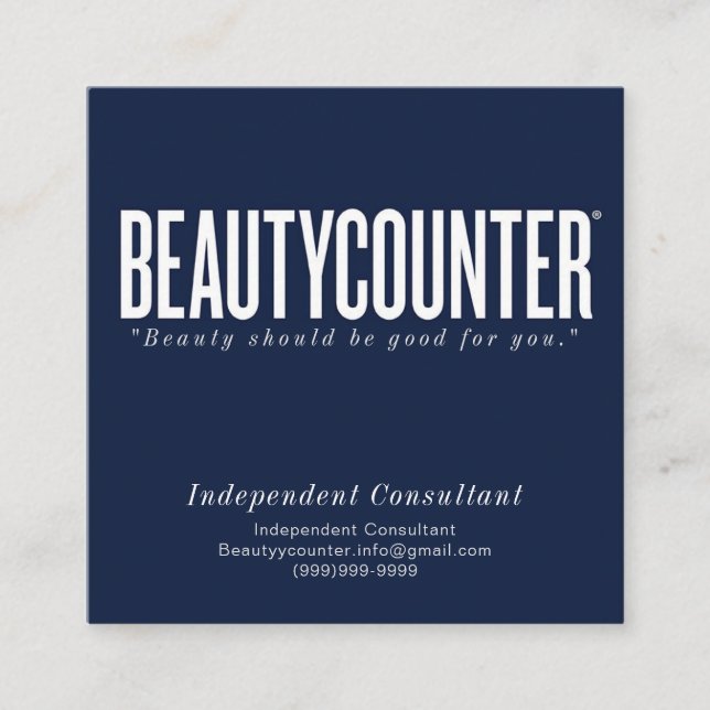 Carré carte de visite d'informations sur le Merci et la  (Devant)