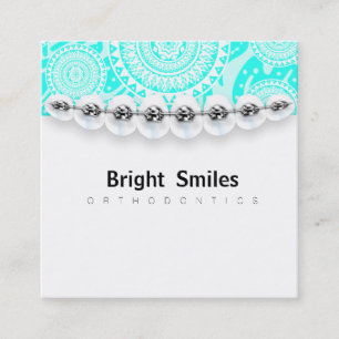 Carré Carte de visite d'orthodontiste de dentiste