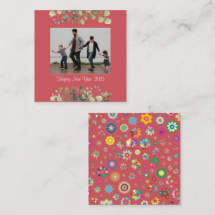 Carré Carte de visite du Nouvel An