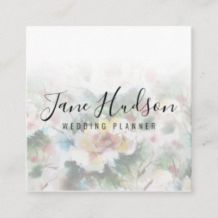 Carré Carte de visite éditable élégante simple minimalis