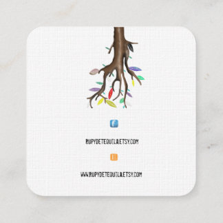 CARRÉ CARTE DE VISITE LOGO ARTISANAL FACEBOOK ET ETSY