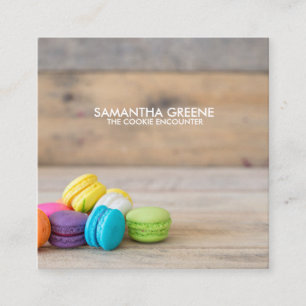 Carré Carte de visite Macaron Cookie