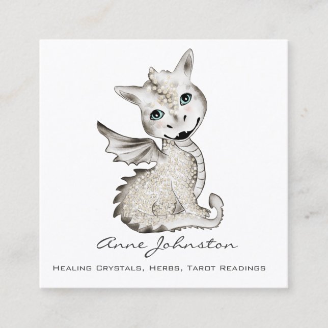 Carré Carte de visite Magick Dragon (Devant)