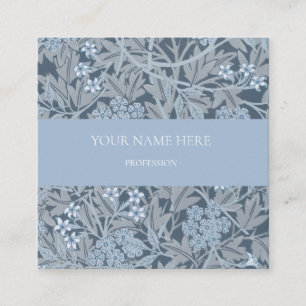 Carré Carte de visite MOTIF WILLIAM MORRIS JASMINE