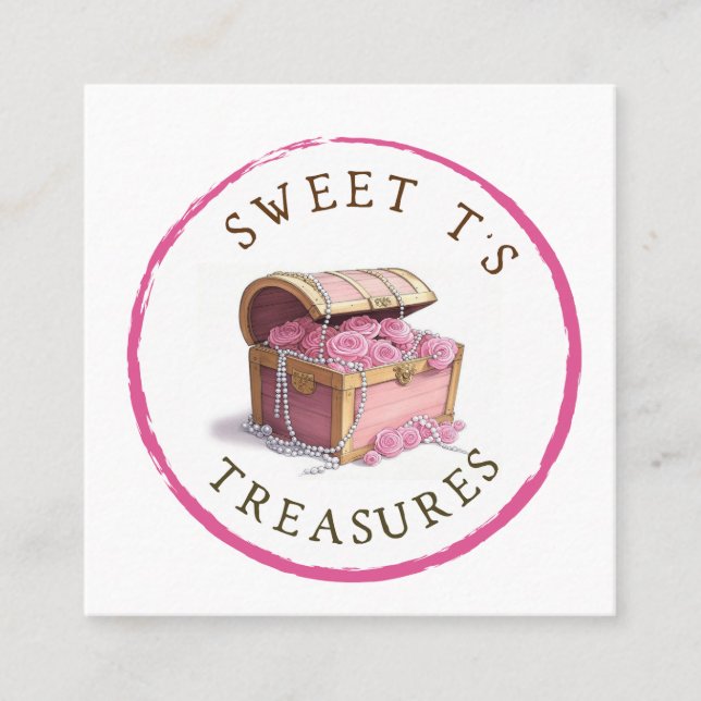 Carré Carte de visite personnalisé (Devant)