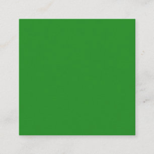 Carré Carte de visite personnalisé vert forêt