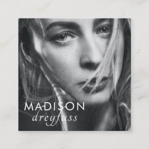 Carré Carte de visite photo professionnel minimaliste mo