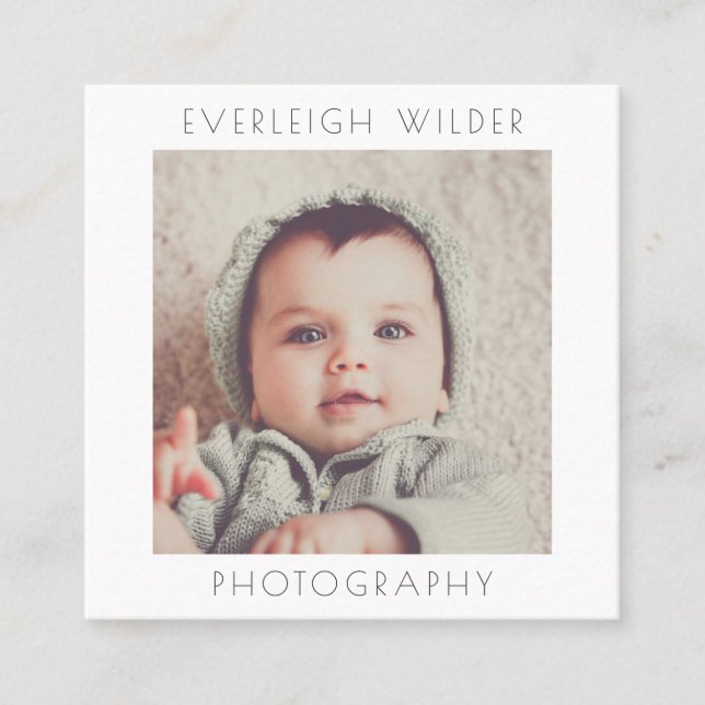 Carré Carte de visite photographe (Devant)