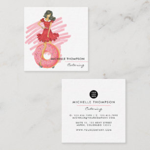 Carré Carte de visite pour la restauration de la place