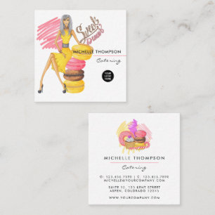 Carré Carte de visite pour la restauration de la place