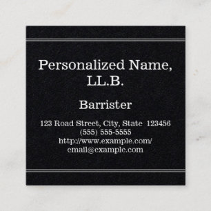 Carré Carte de visite professionnel des avocats