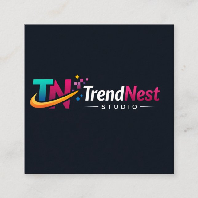 Carré Carte de visite QR code (Devant)