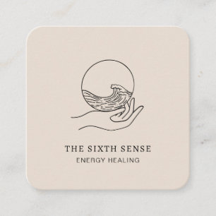 Carré Carte de visite spirituel Energie Heiler Reiki