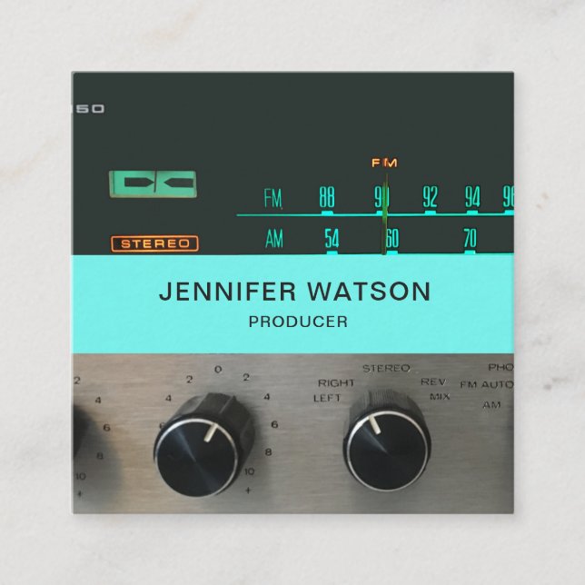 Carré carte de visite stéréo Vintage (Devant)