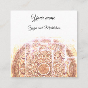 Carré Carte de visite studio Yoga