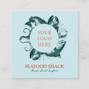 Carré Carte de visite sur mesure pour Seafood Restaurant