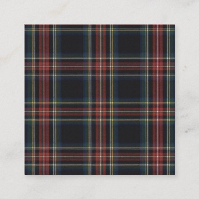 Carré Carte de visite Tartan (Devant)
