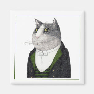 CARRÉ CHAT DE FOOTMAN Magnet II