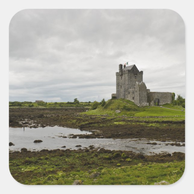 Carré Château de Dunguaire, sticker Irlande (Devant)