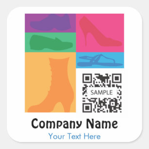 Carré Chaussures de vente au détail Modèle Sticker