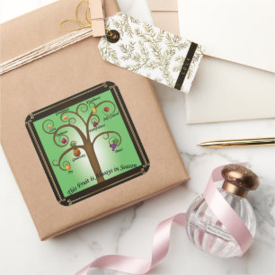 Carré Chrétien Fruit de l'Esprit Sticker